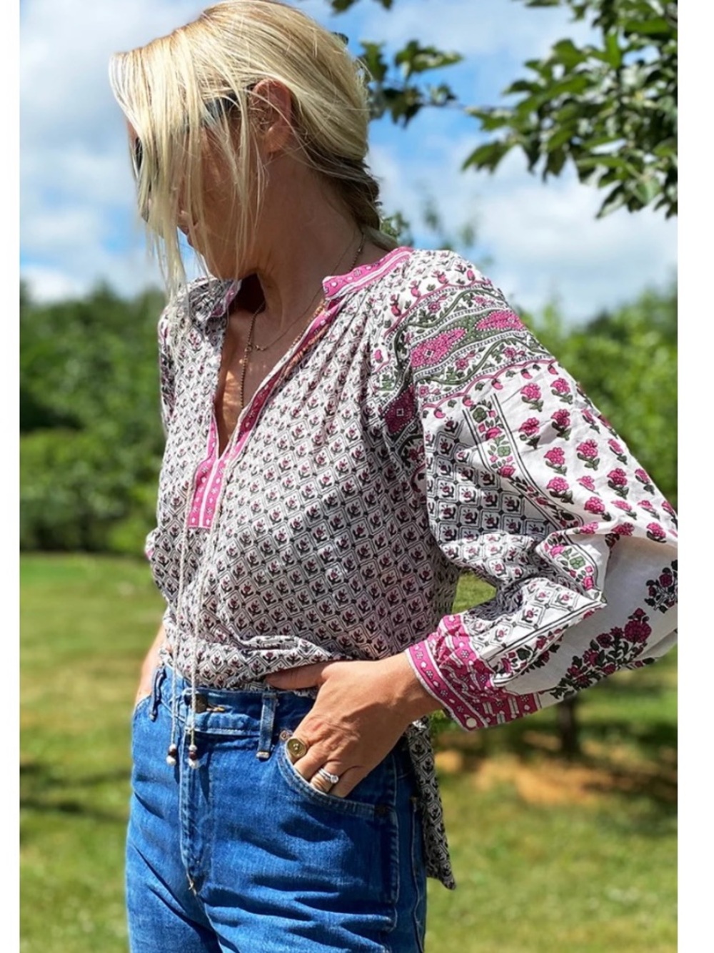 Emerson Fry Heritage Cotton Blouse XS
